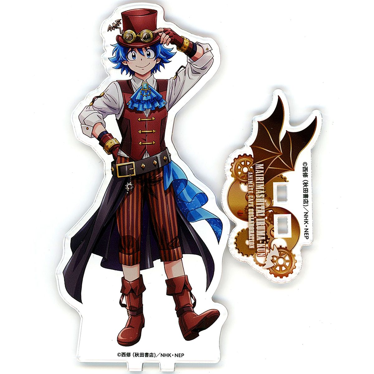 Suzuki Iruma Big Acrylic Stand Welcome to Demon School! Iruma-kun x animate cafe [USED]