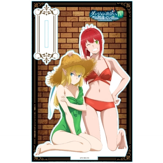 Ryu & Alise D Acrylic Character Stand Is It Wrong to Try to Pick Up Girls in a Dungeon? IV [USED]