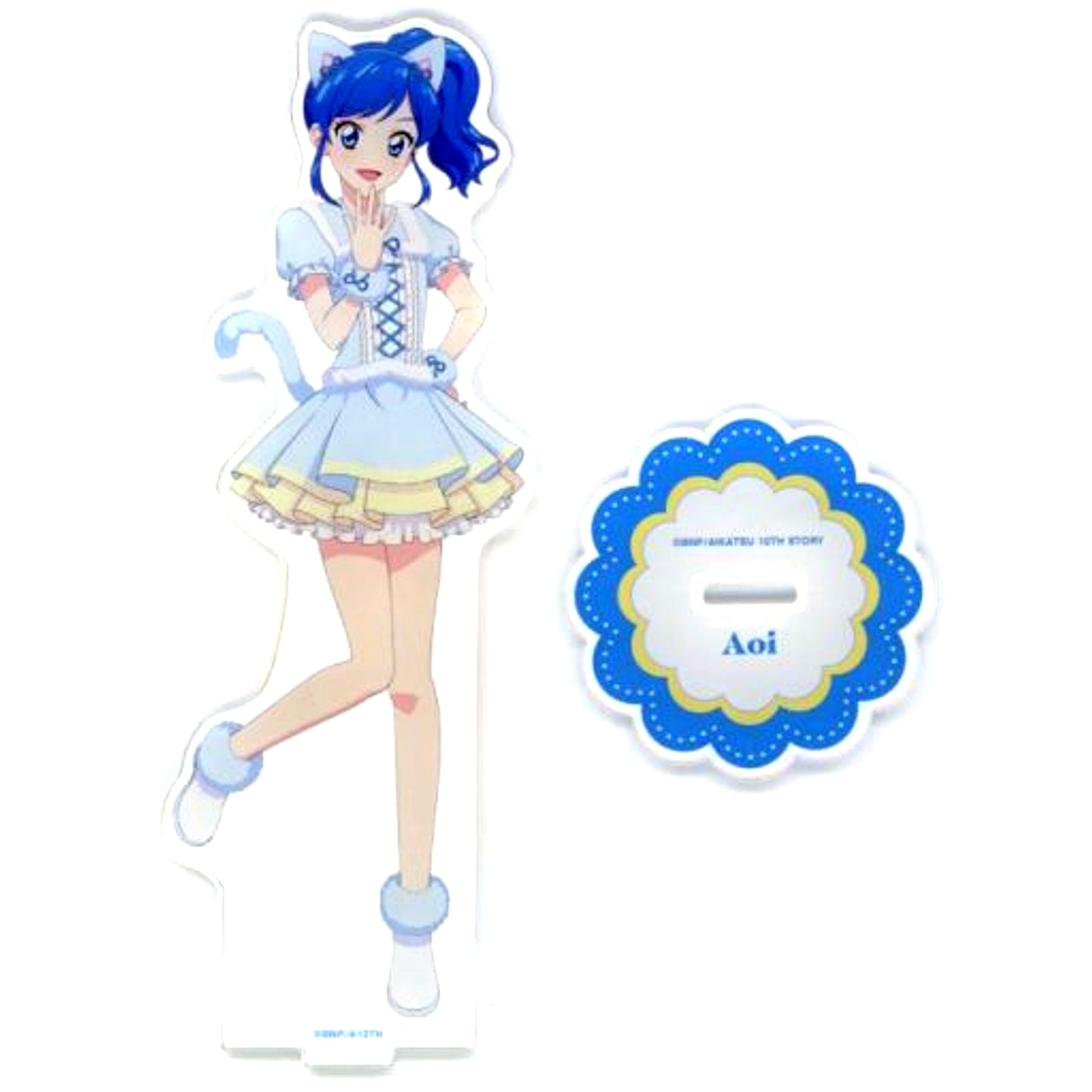 Aoi Kiriya Animal Coord Ver. Illustration Aikatsu! 10th Story Mirai e no Starway BIG Acrylic Stand [USED]