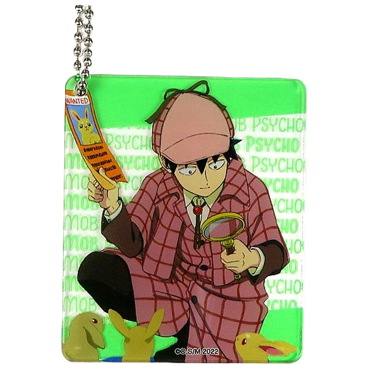 Mob Psycho 100 III Ritsu Kageyama Square Kujimate Detective Ver. Acrylic Keychain Prize C-3 Keychains [USED]