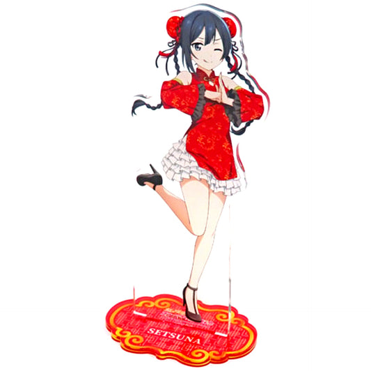Setsuna Yuki China Dress Ver. Big Acrylic Stand Aqua City Odaiba x Love Live! Nijigasaki High School Idol Club TOKIMEKI Summer Fes [USED]