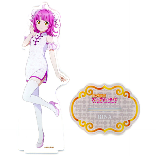 Rina Tennoji China Dress Big Acrylic Stand Aquacity Odaiba x Love Live! Nijigasaki High School Idol Club TOKIMEKI Summer Festival [USED]