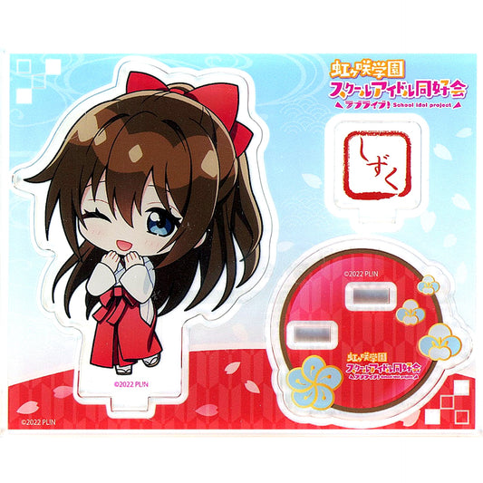Shizuku Osaka Shrine Maiden Dress Ver. Acrylic Stand Aqua City Odaiba x Love Live! Nijigasaki High School Idol Club TOKIMEKI Summer Fes [USED]