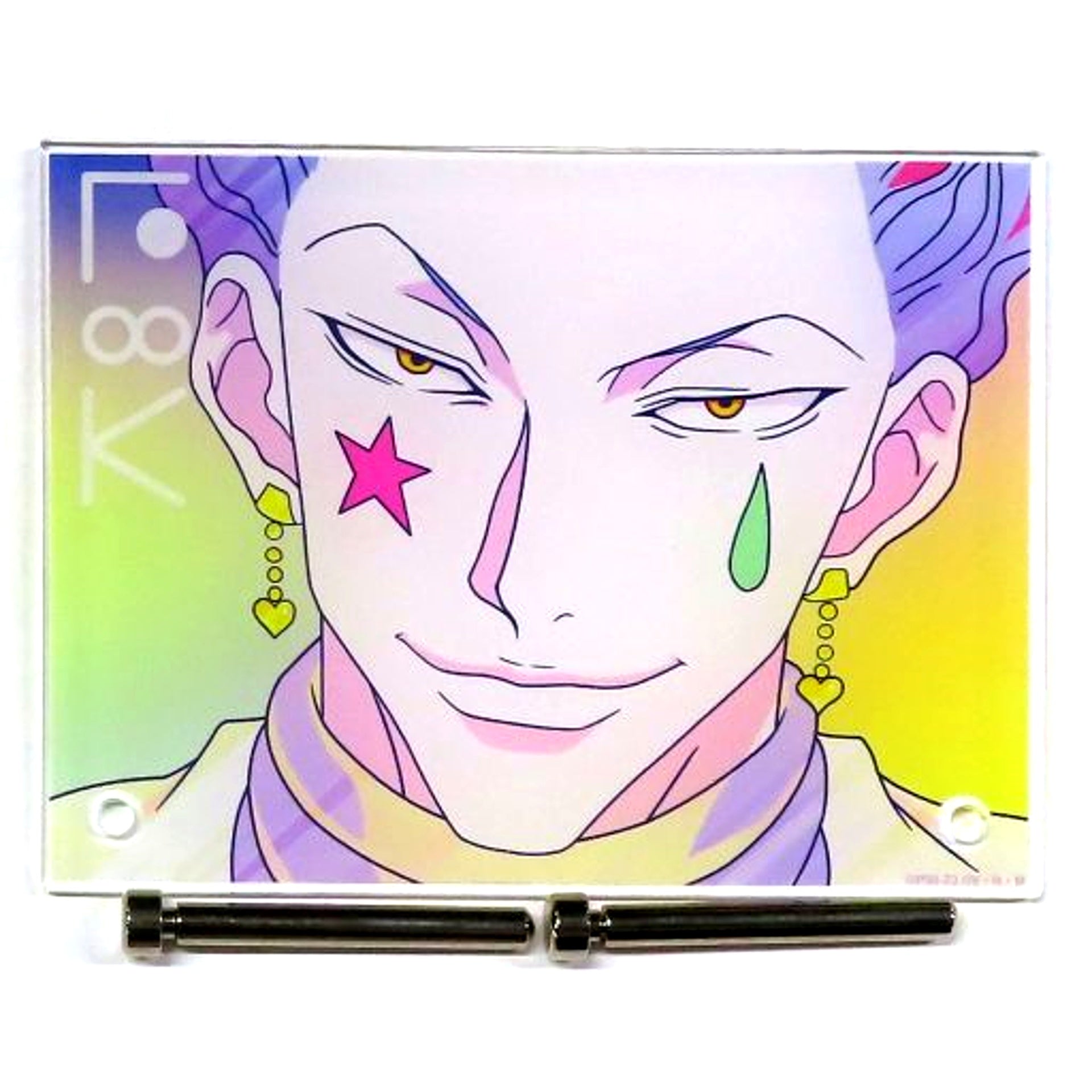 Hisoka Hunter x Hunter Ani-Art clear label Vol.3 A6 Acrylic Panel Ani-Art Animate Fair in 2023 [USED]
