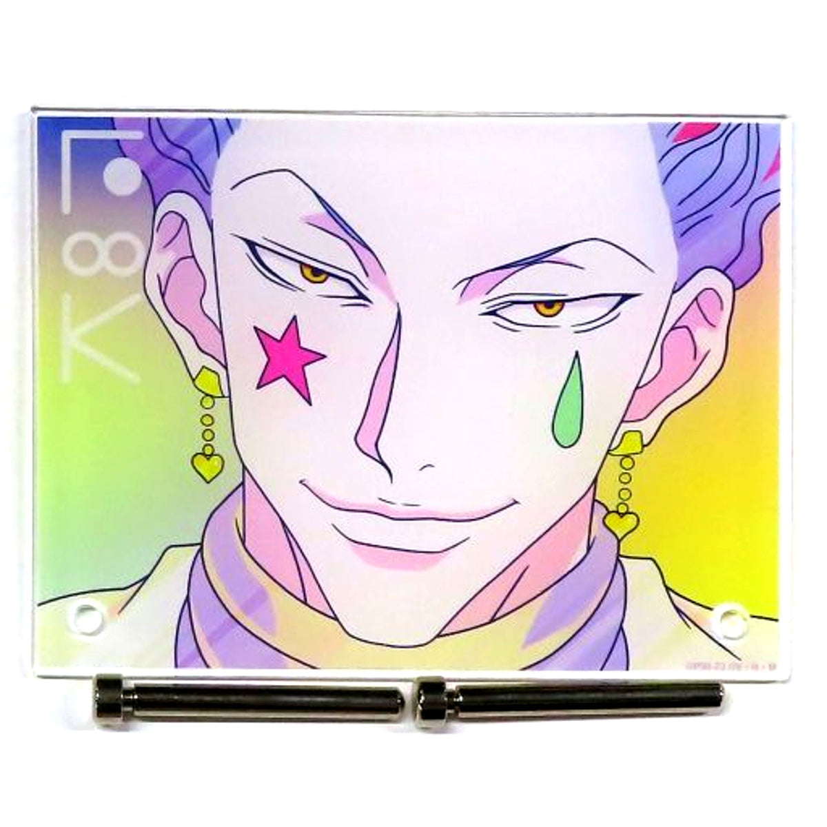 Hisoka Hunter x Hunter Ani-Art clear label Vol.3 A6 Acrylic Panel Ani-Art Animate Fair in 2023 [USED]