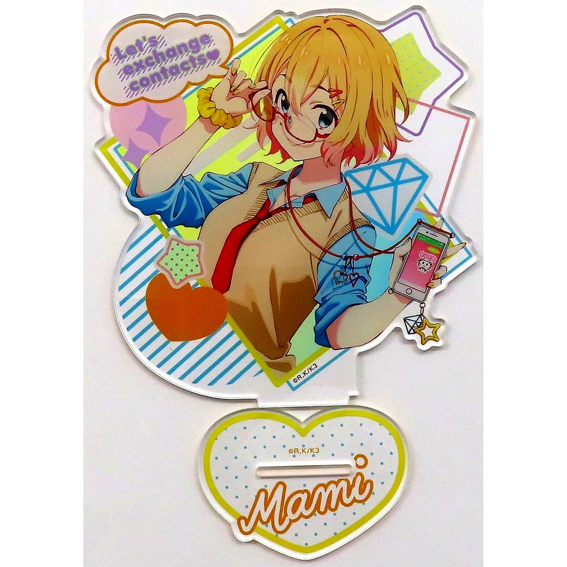 Mami Nanami Design Acrylic Stand Kujico Rent-a-Girlfriend Aoharu STYLE A Prize 02 [USED]
