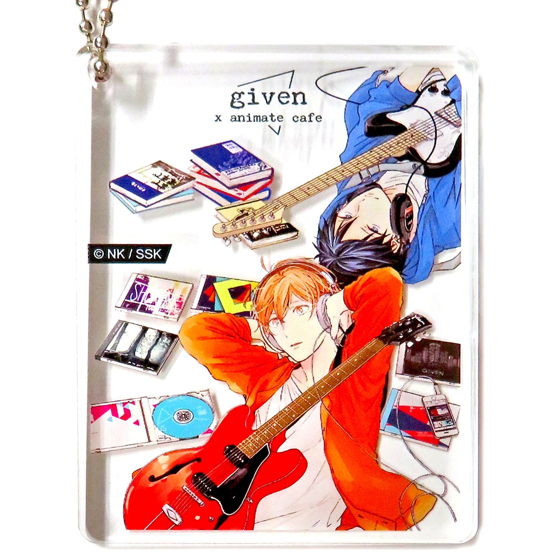 Ritsuka Uenoyama & Mafuyu Sato Supine Given CoLotta Trading Acrylic Plate Keychain animate cafe Business Trip Ver. [USED]