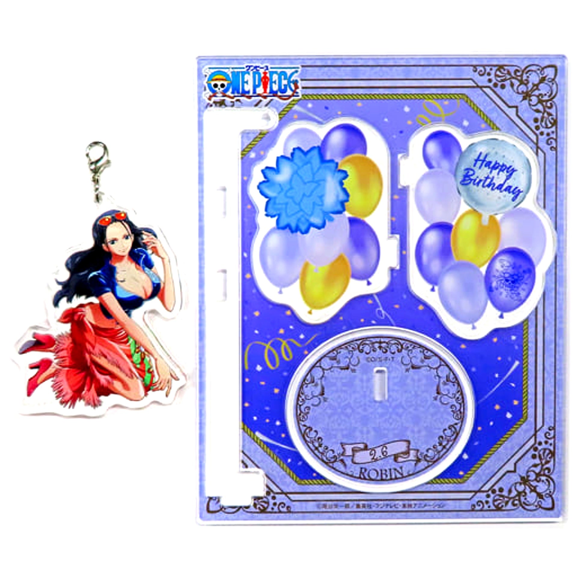 Nico Robin One Piece Birthday Yurayura Wobble Acrylic Stand 2023 Mugiwara Store Limited [USED]