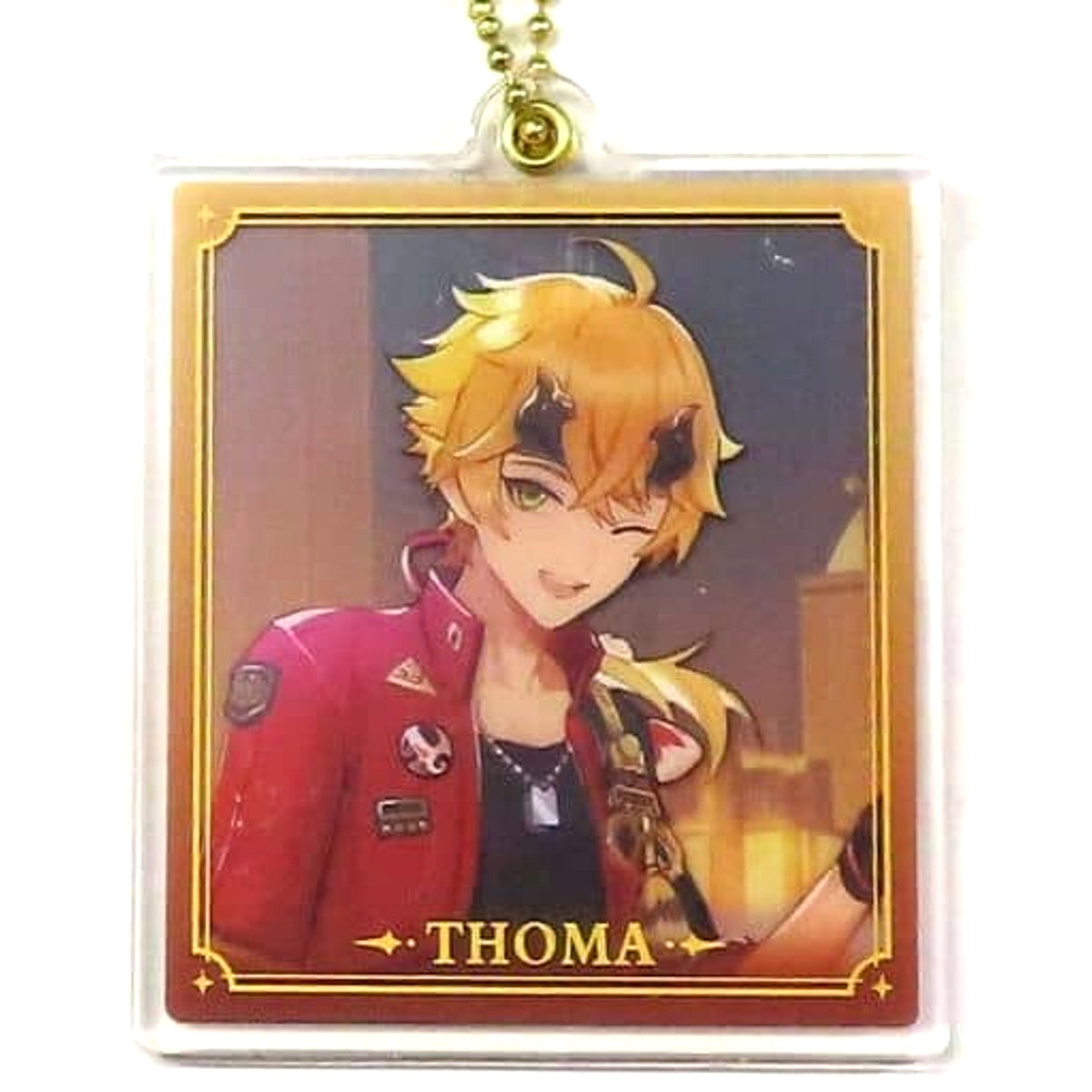 Genshin Thoma Slide Acrylic Keychain China Limited Keychains [USED]