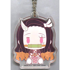 Demon Slayer: Kimetsu no Yaiba Nezuko Kamado Ichiban Kuji Abakareta Katanakaji no Sato Chokonokko Acritz Key Ring Prize H Keychains [USED]