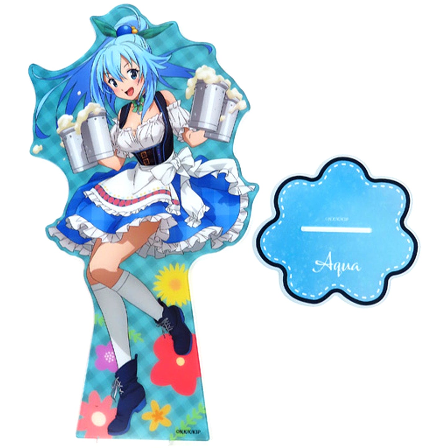 Aqua Dream Prize Big Acrylic Stand Dream Button Dirndl KonoSuba: God's Blessing on this Wonderful World! [USED]