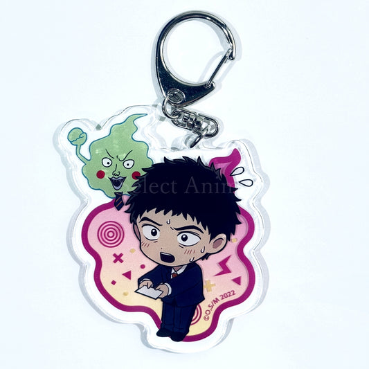 Mob Psycho 100 III Serizawa Dimple Ekubo ga Ippai Acrylic Keychain Vol.1 Keychains [USED]
