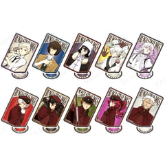 Set of 10 Bungo Stray Dogs Trading Square Acrylic Stand Retro Design Ver. [USED]