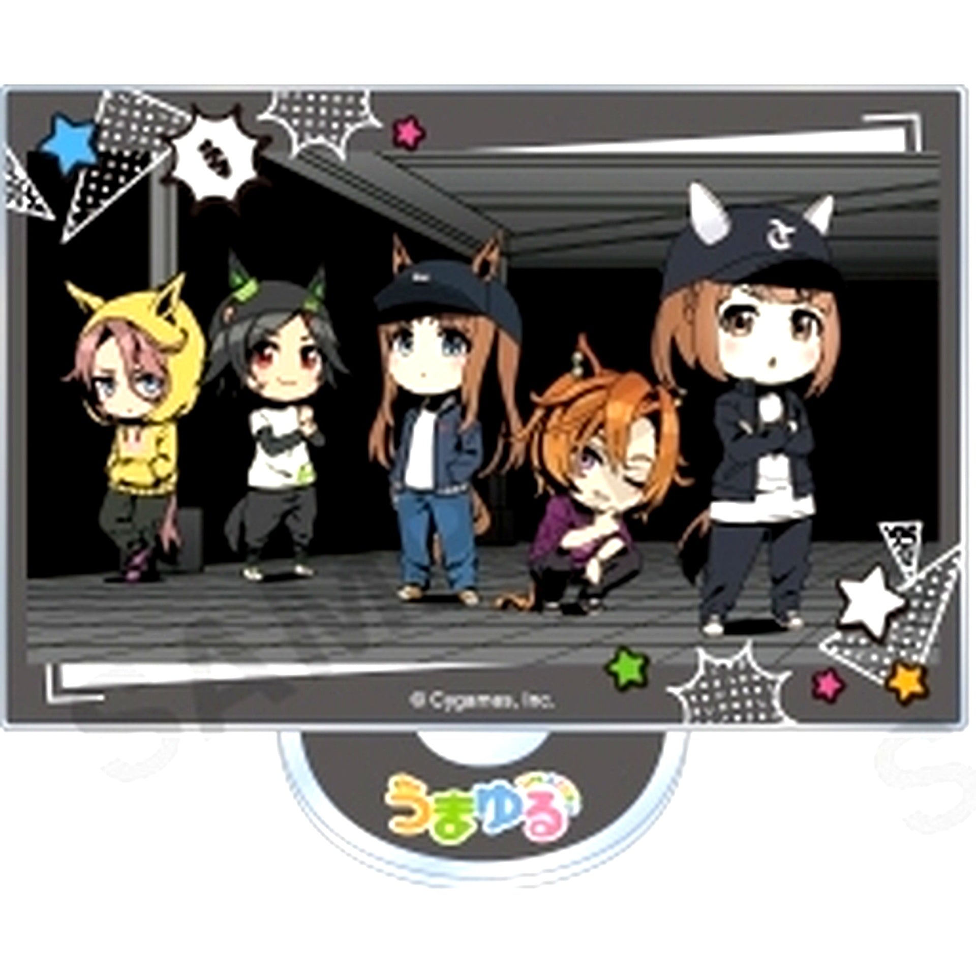 All Characters Black Trading Square Acrylic Stand Vol.2 Umamusume: Pretty Derby Umayuru [USED]