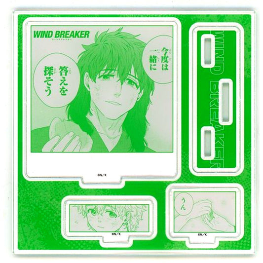 Jo Kamei and Choji Tomiyama Acrylic Figure Plate Comics WIND BREAKER Vol. 4 TSUTAYA Limited Paid Bonus [USED]