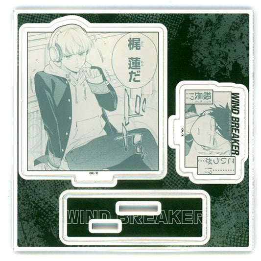 Ren Kaji & Haruka Sakura Acrylic Figure Plate WIND BREAKER Manga Vol. 6 TSUTAYA Limited Paid Bonus Item [USED]