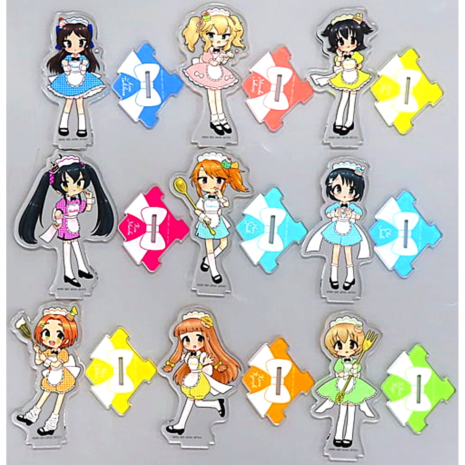 Set of 9 The Idolmaster Cinderella Girls U149 Acrylic Figure with Stand Namco Limited [USED]