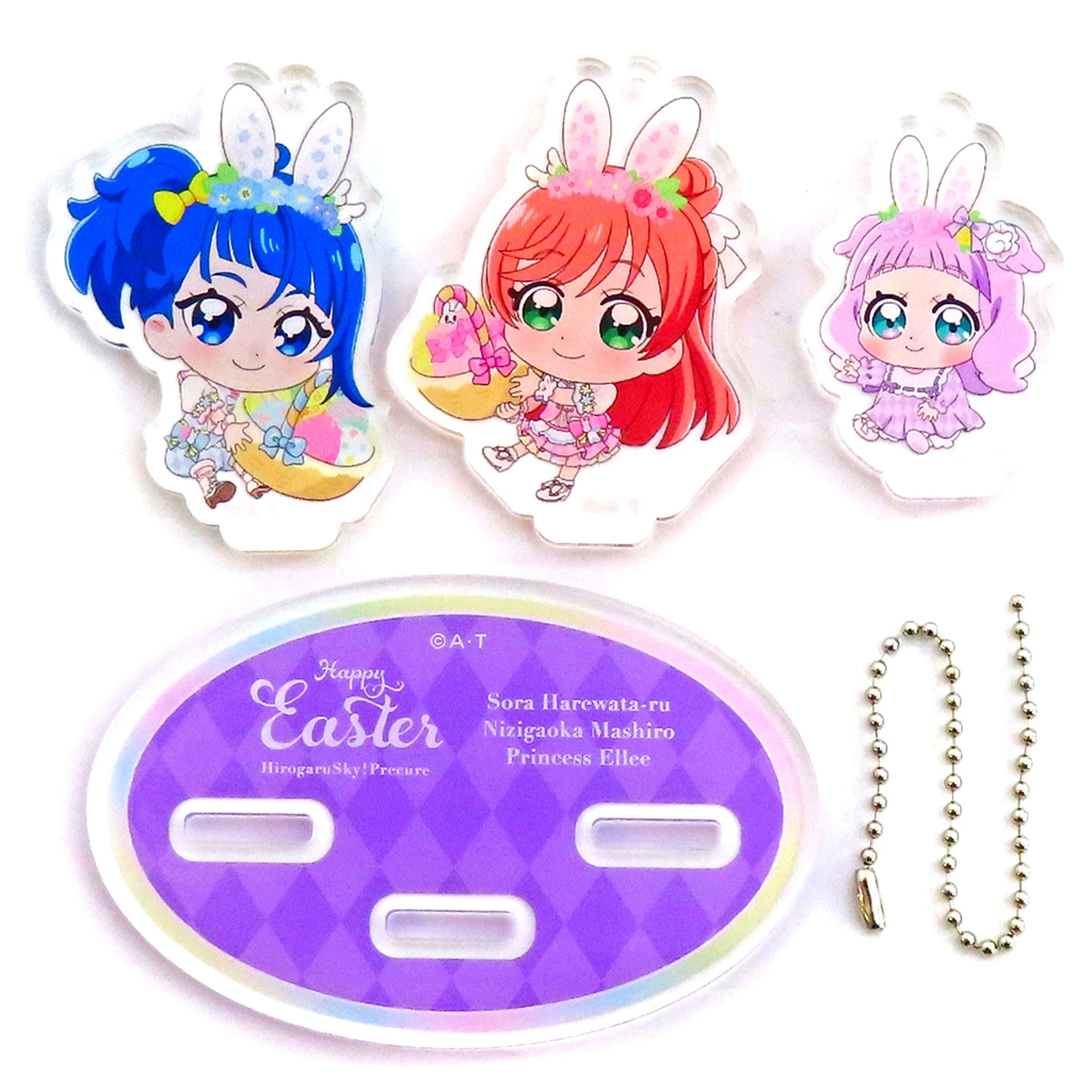 All Characters SD Happy Easter Hirogaru Sky! Precure Pretty Store Limited Acrylic Stand [USED]
