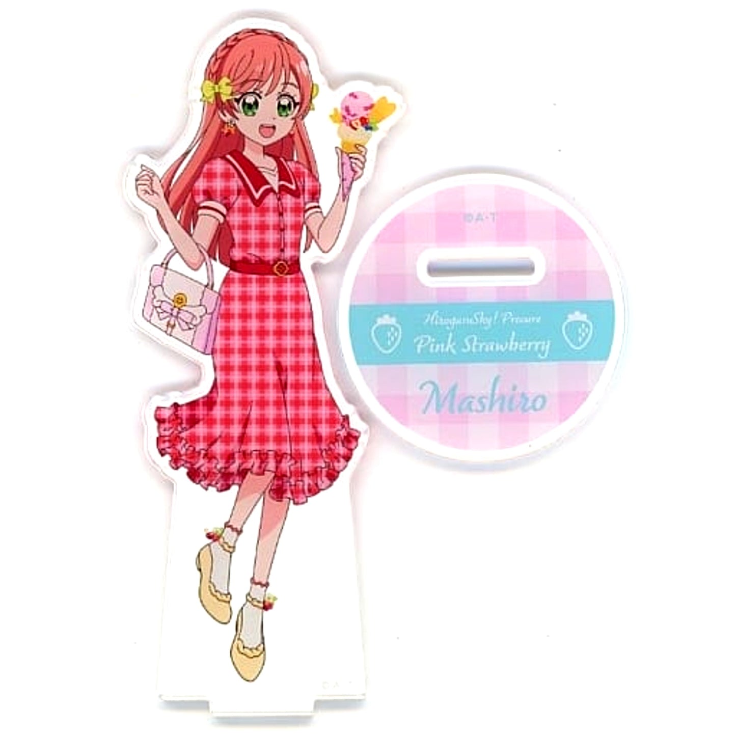 Mashiro Nijioka Soaring Sky! Precure Acrylic Stand Pink Strawberry Pretty Store Limited [USED]