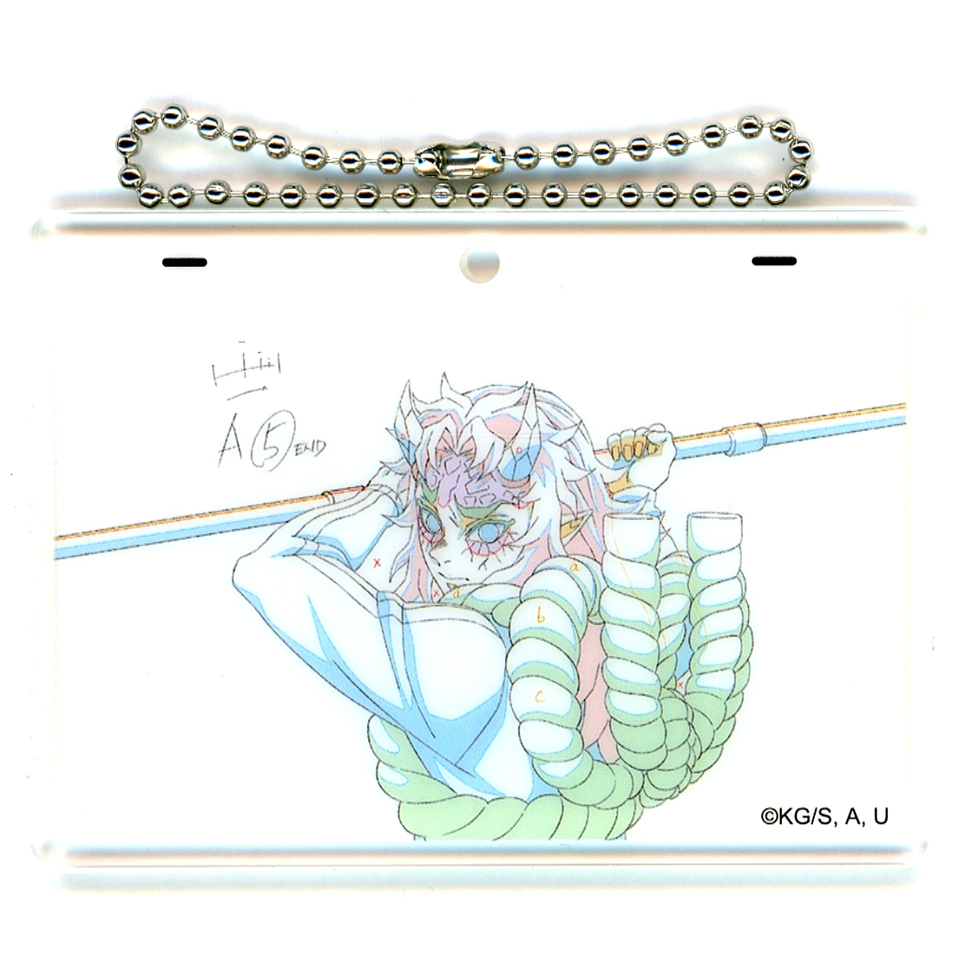 Aizetsu Hantengu Demon Slayer Kimetsu no Yaiba Swordsmith Village Arc x ufotable DINING Vol. 2 Genga Style Acrylic Charm Otanoshimi Kuji [USED]