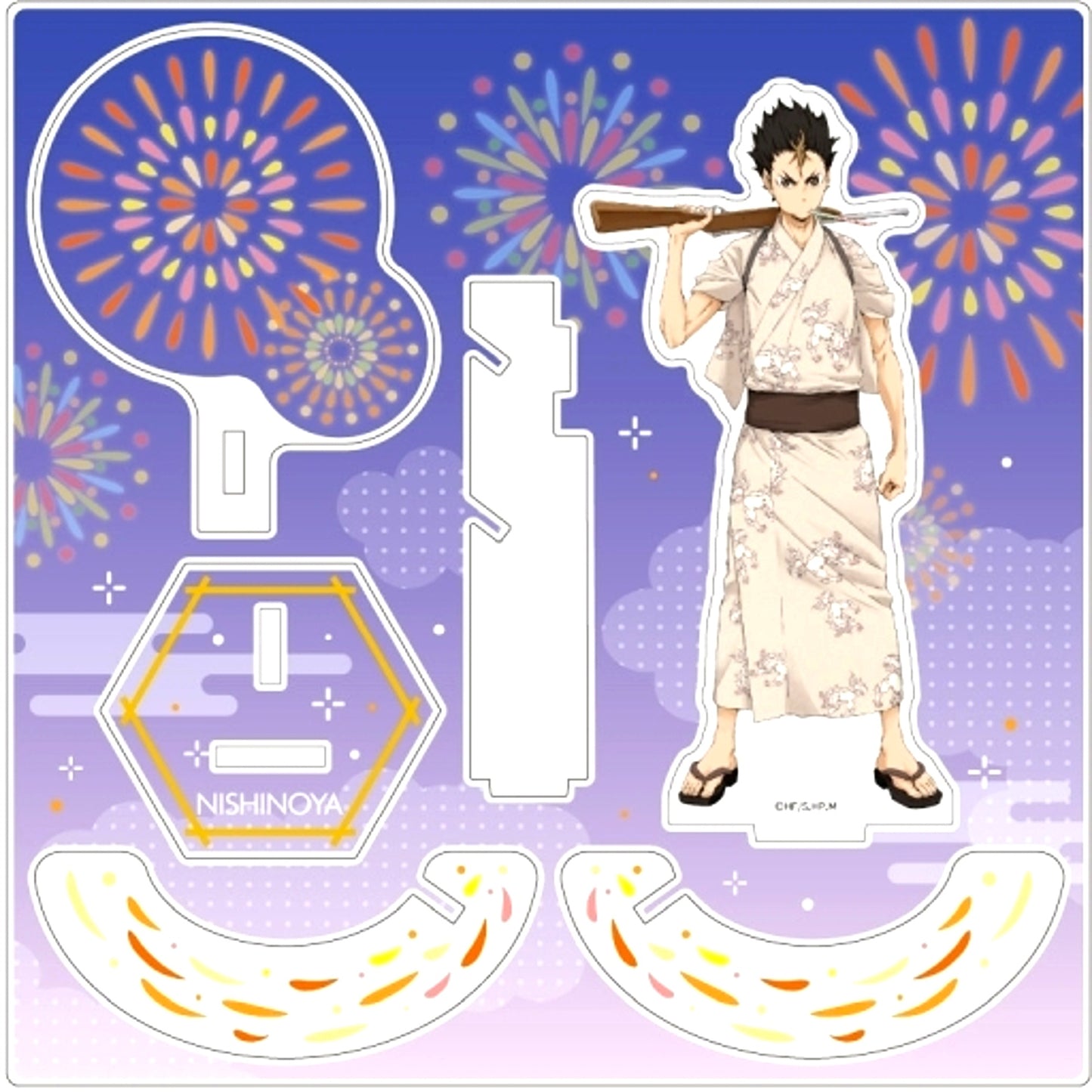 Yu Nishinoya Yukata Ver. Haikyu!! Effect Acrylic Figure [USED]
