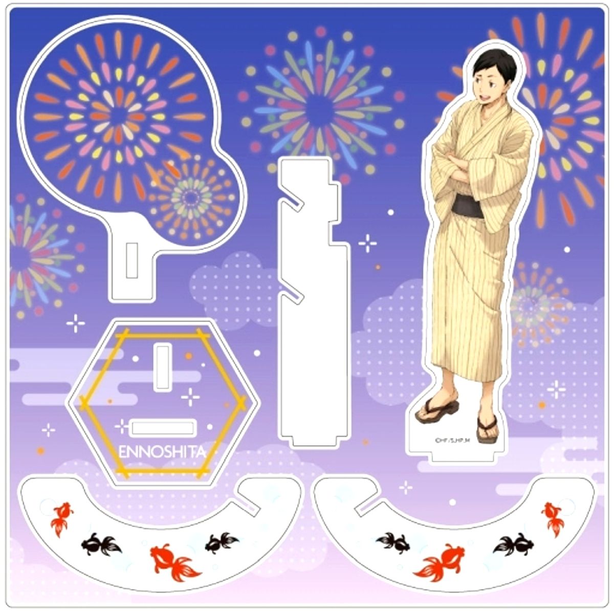 Chikara Ennoshita Haikyu!! Effect Acrylic Figure Yukata Ver. [USED]