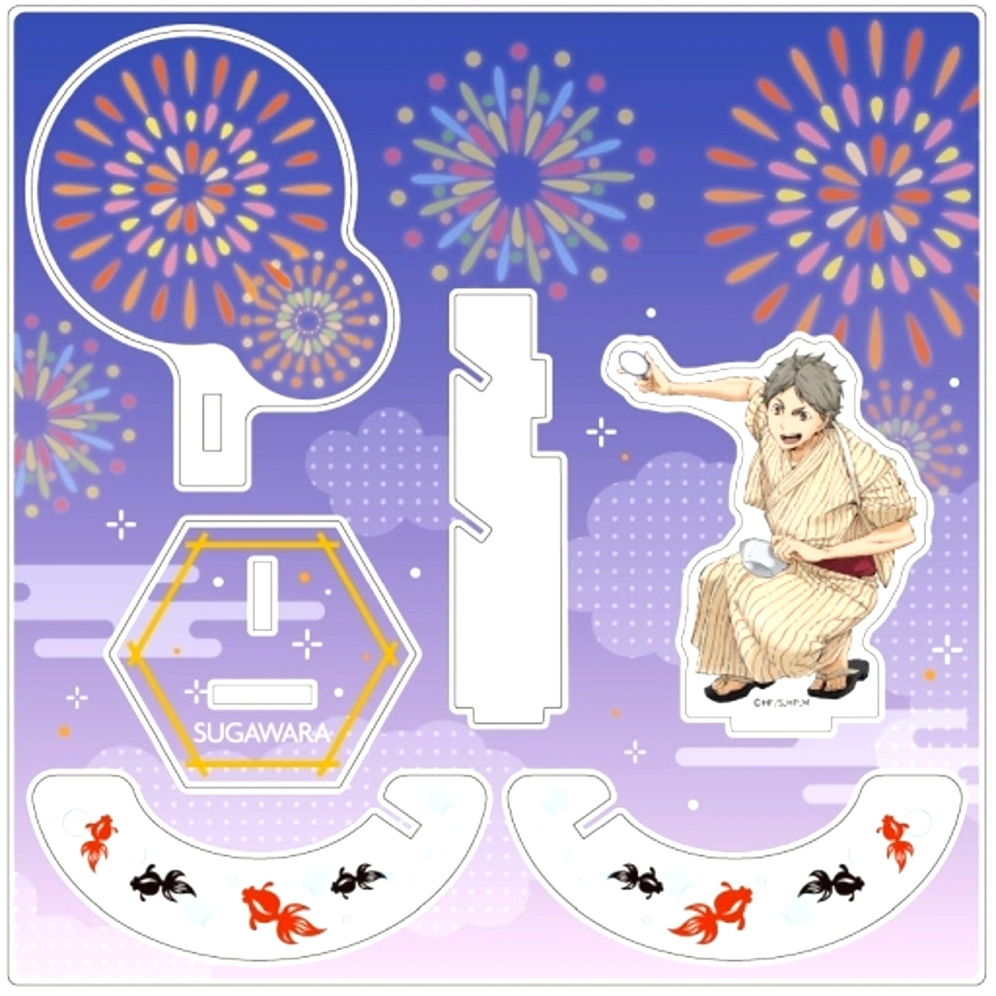 Koshi Sugawara - Yukata Ver. Effect Acrylic Figure Haikyu!! [USED]