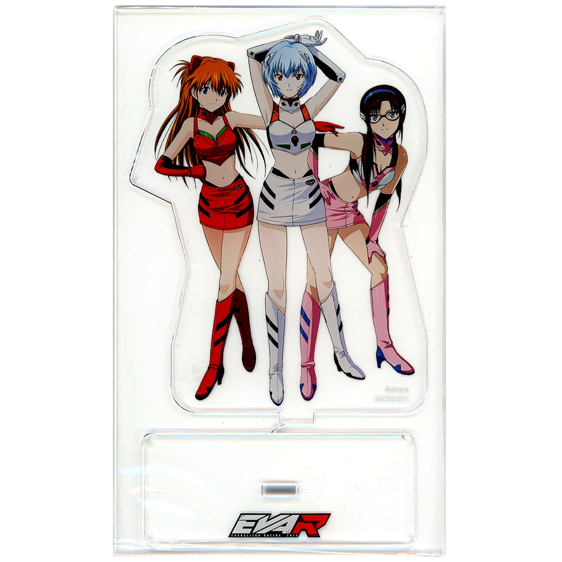 Rei Asuka Mari EVA Racing RQ Acrylic Stand First Press Bonus Item for Evangelion: New Theatrical Edition 1/16 R/C EVA RT Unit-01 Nissan GT-R NISMO GT3 27MHz [USED]
