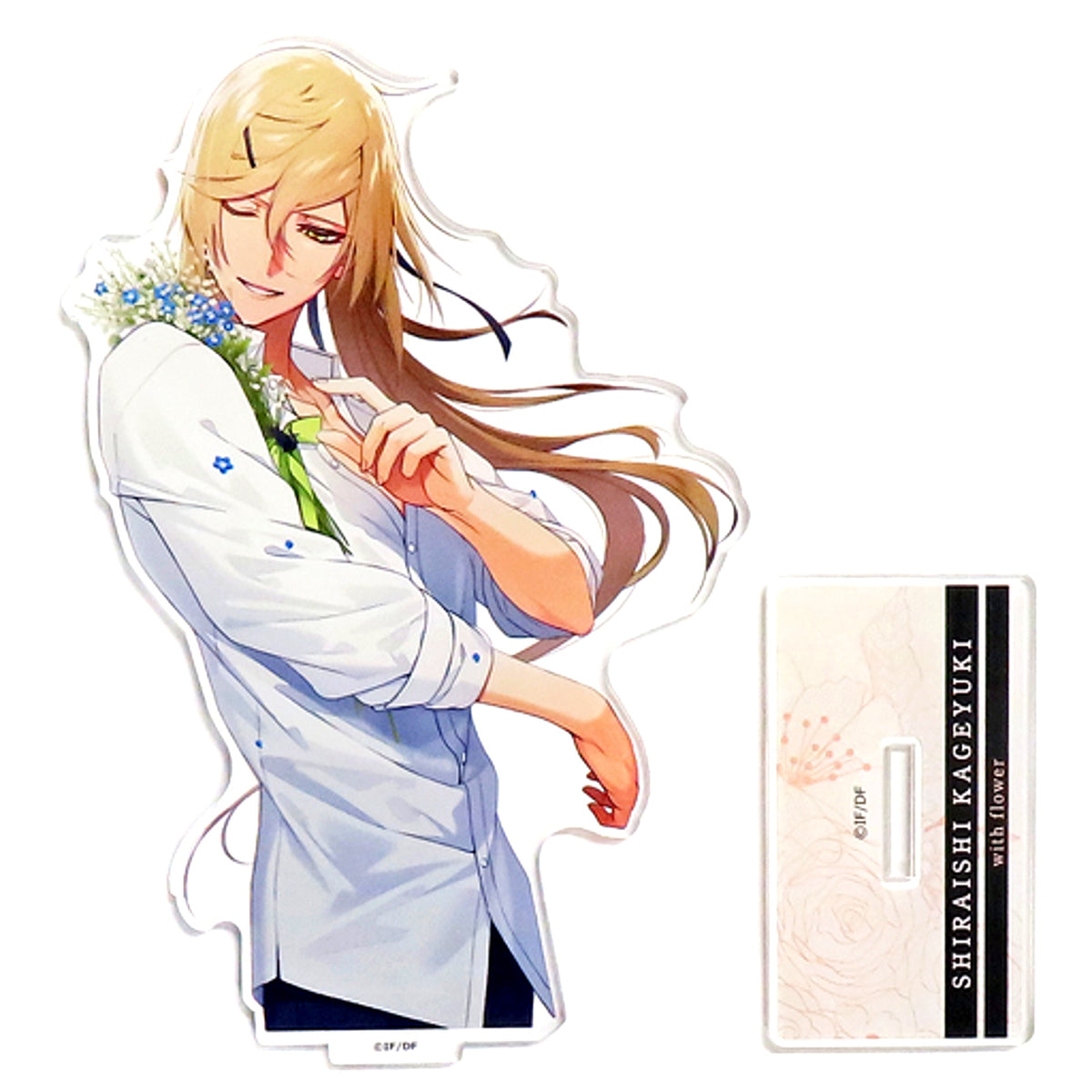 Kageyuki Shiraishi Collar x Malice Acrylic Stand with flower B's-LOG 20th Anniversary 2nd [USED]