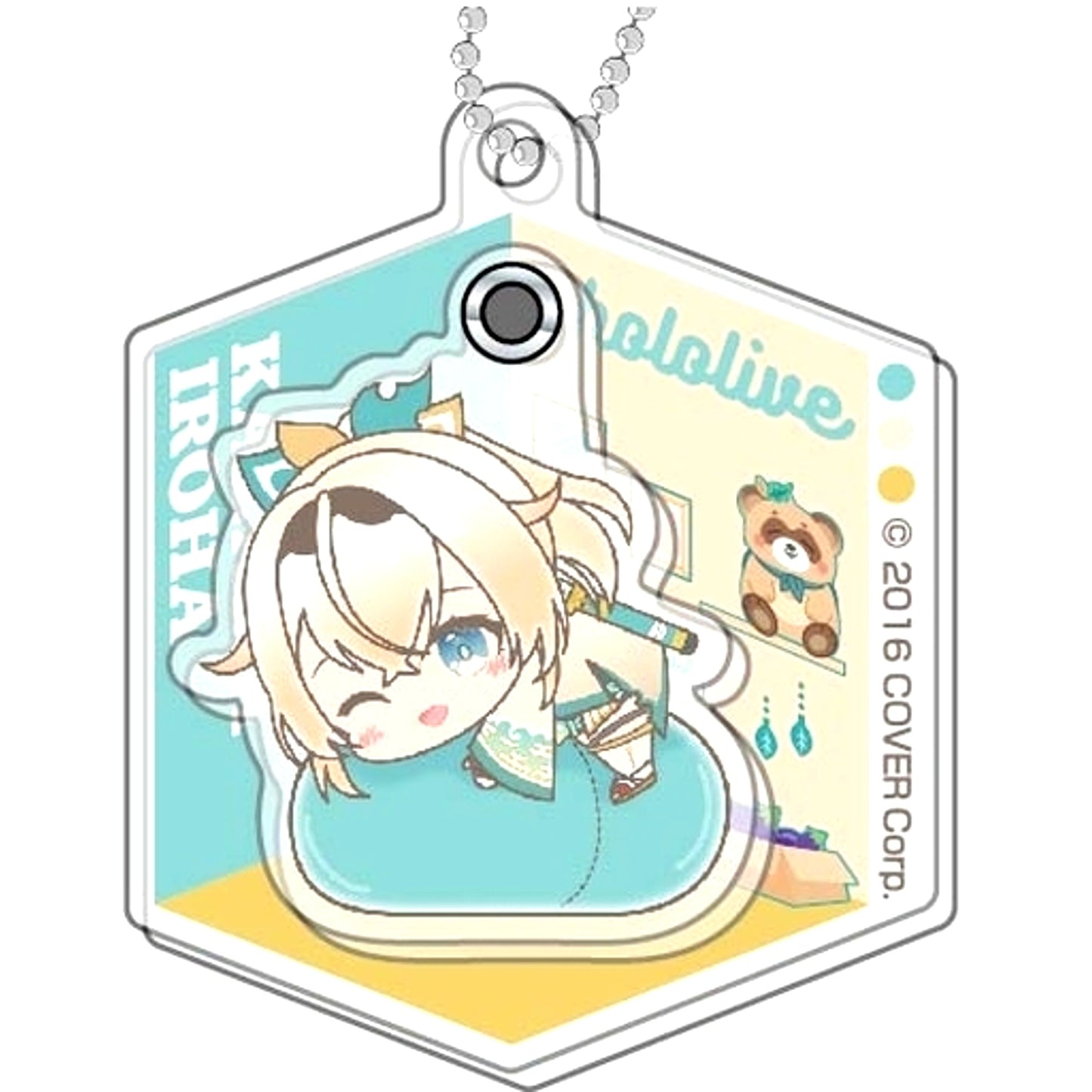 Kazama Iroha Virtual YouTuber Hololive Purapura Acrylic Keychain Hug Meets E BOX [USED]