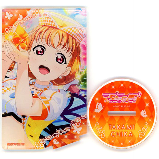Chika Takami Card Style Acrylic Stand Aqours Vol.3 Love Live! Sunshine!! Chara Pop Fes [USED]