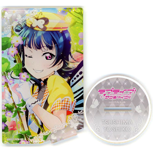 Yoshiko Tsushima Card Style Acrylic Stand Aqours Vol.3 Love Live! Sunshine!! Chara Pop Fes [USED]
