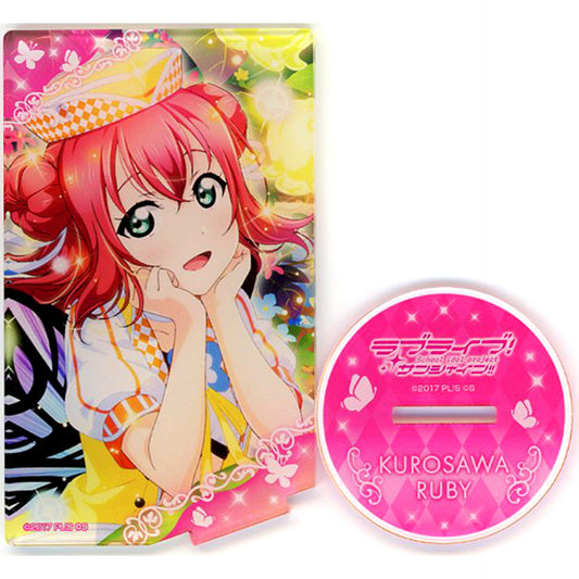 Ruby Kurosawa Card Style Acrylic Stand Aqours Vol.3 Love Live! Sunshine!! Chara Pop Fes [USED]
