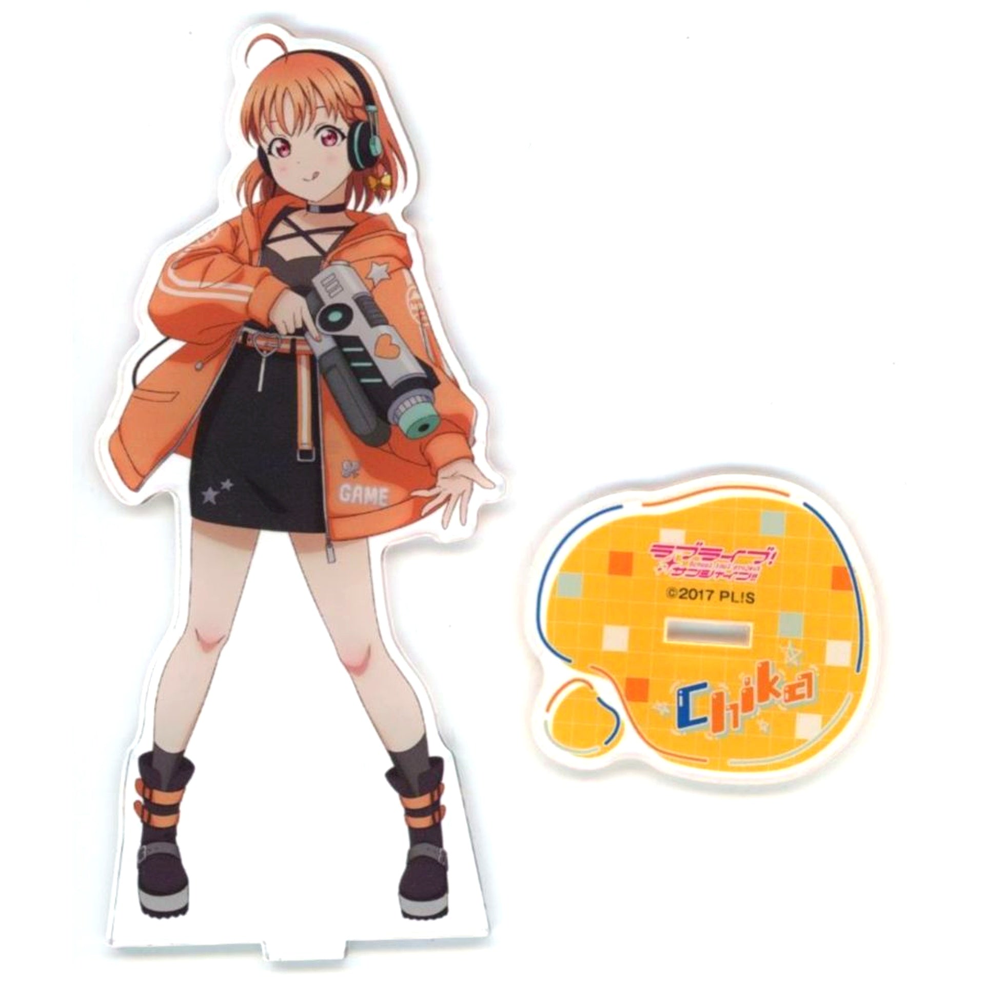 Chika Takami Acrylic Stand BIG Love Live Sunshine x Village Vanguard [USED]