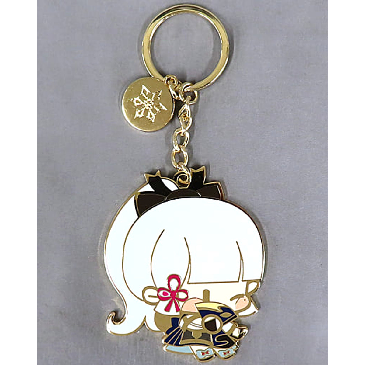 Genshin Kamisato Ayaka Inazuma Q ban Series Metal Keychain Keychains [USED]