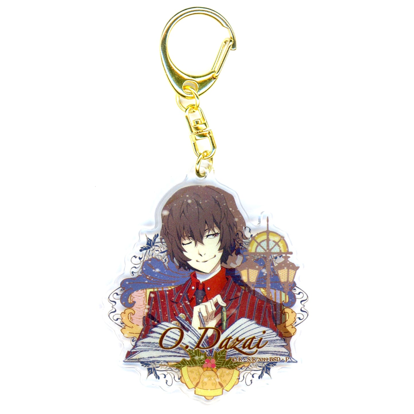 Osamu Dazai Bungo Stray Dogs Holy Town Motif Random Acrylic Keychain A Bunbougu Cafe Limited [USED]