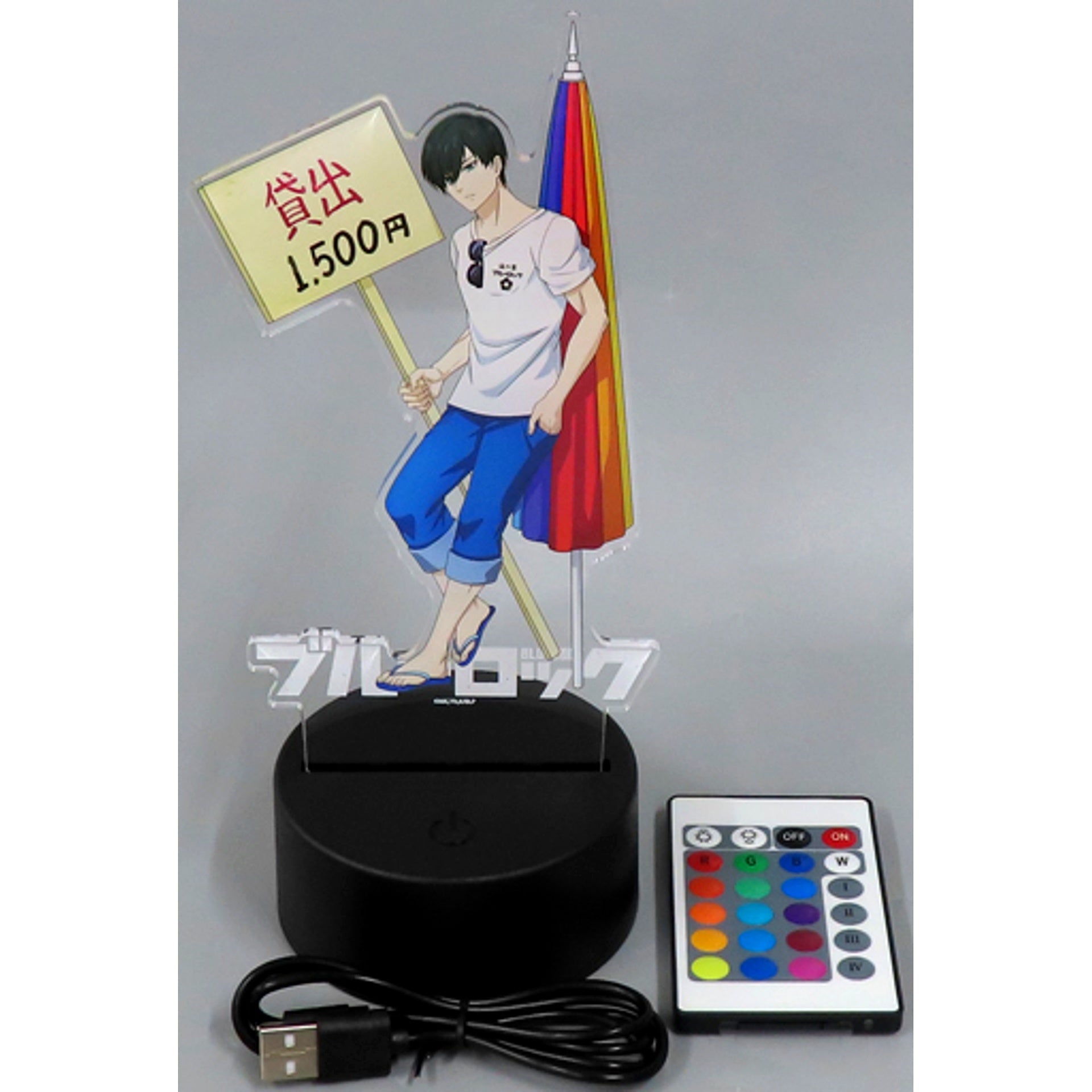 Rin Itoshi LED BIG Acrylic Stand Blue Lock [USED]