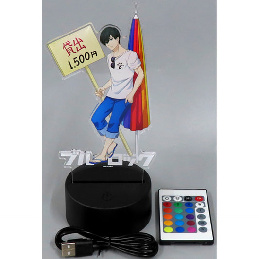 Rin Itoshi LED BIG Acrylic Stand Blue Lock [USED]
