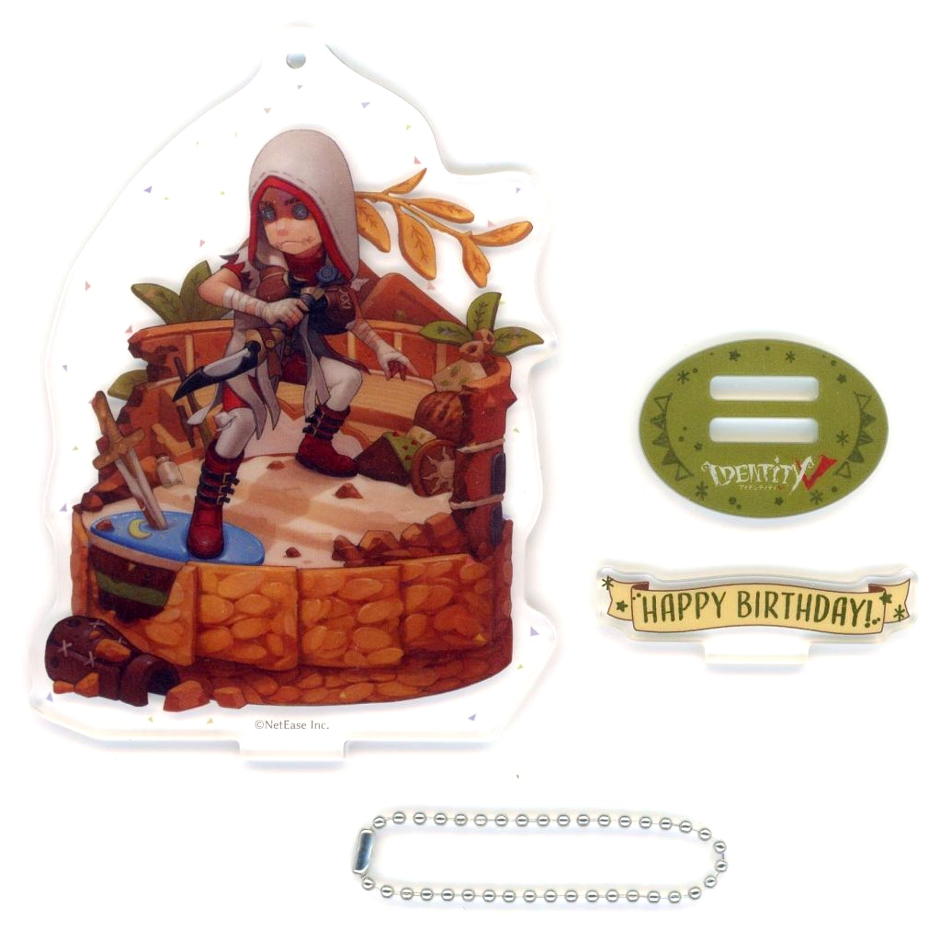 Single Mercenary Foil Stamped Acrylic Stand Identity V Mercenary Birthday Goods Set [USED]