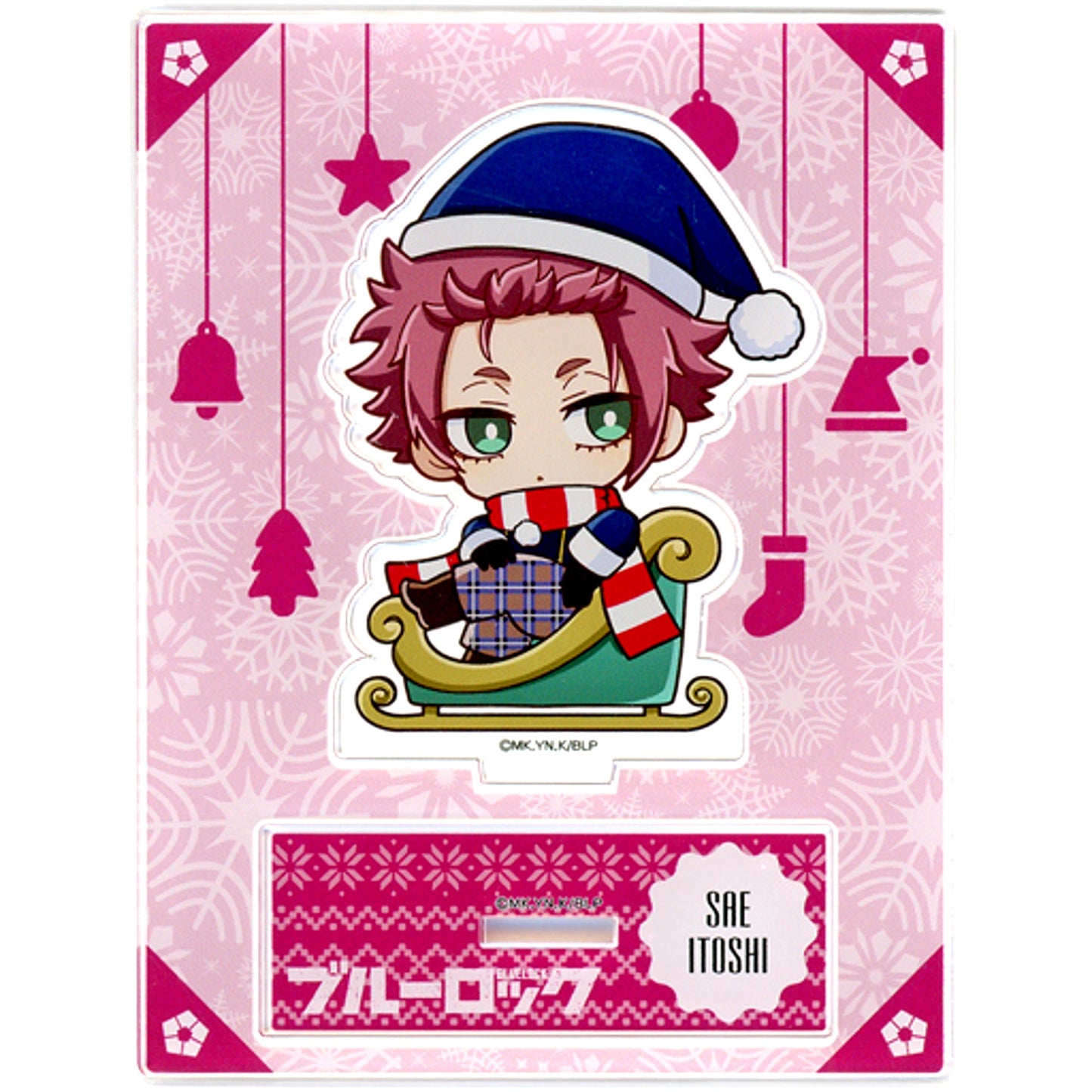 Sae Itoshi Acrylic Stand Christmas Ver. Blue Lock x Princess Cafe [USED]