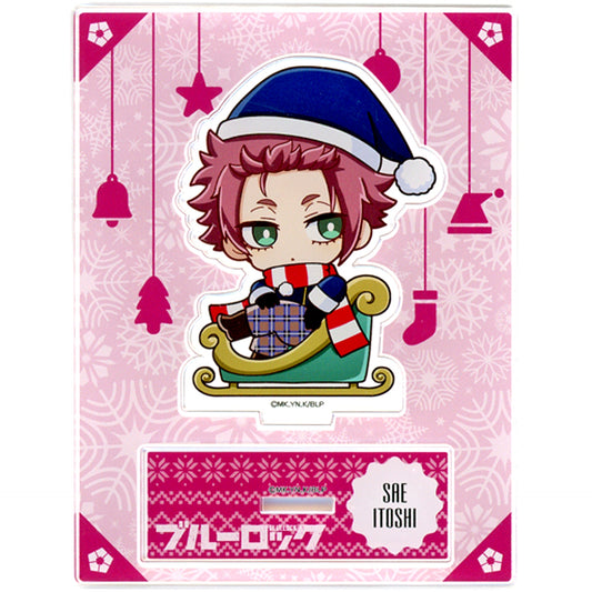 Sae Itoshi Acrylic Stand Christmas Ver. Blue Lock x Princess Cafe [USED]