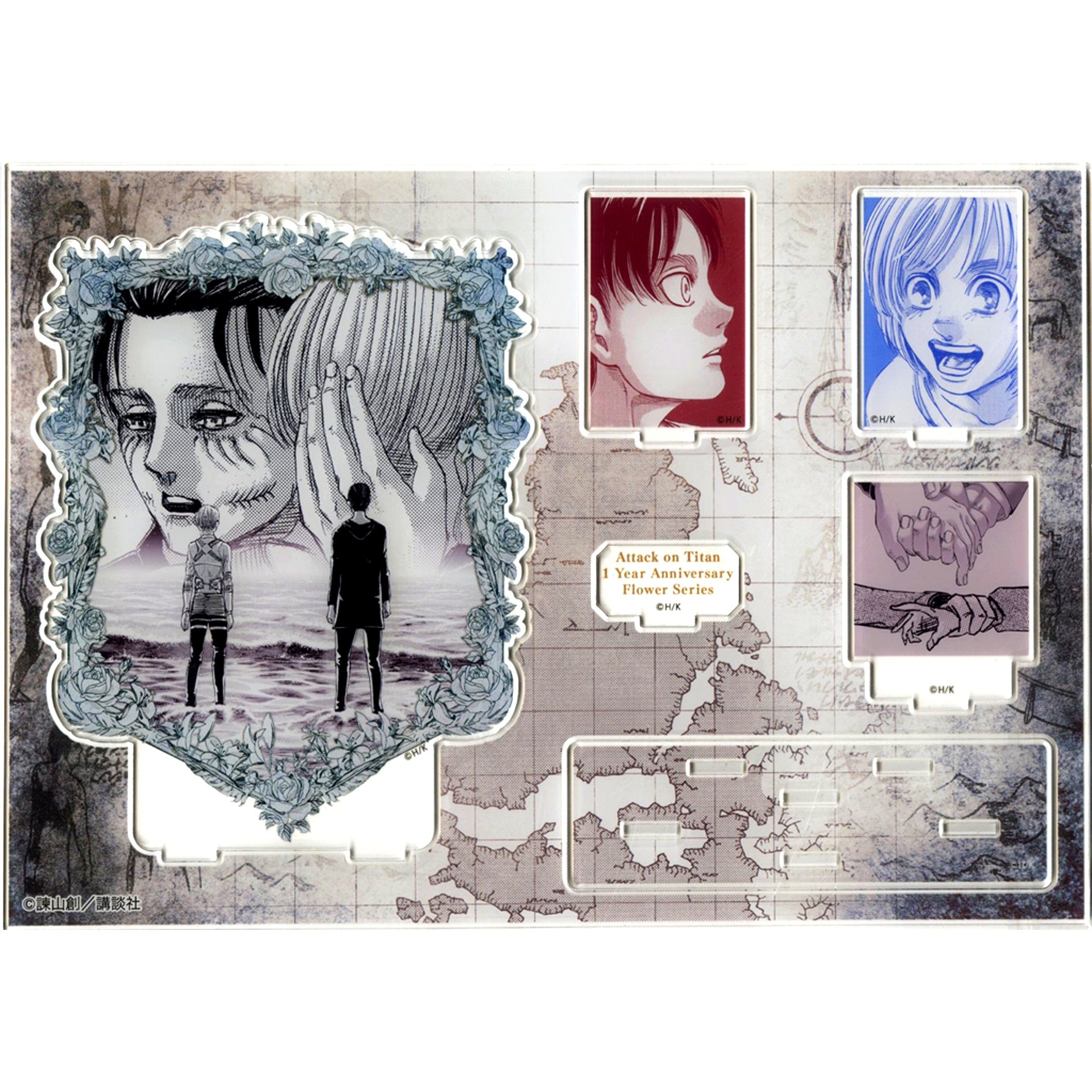 Eren Yeager & Armin Arlert Attack on Titan Memory Collection Diorama Acrylic Stand Oaths and Promises [USED]