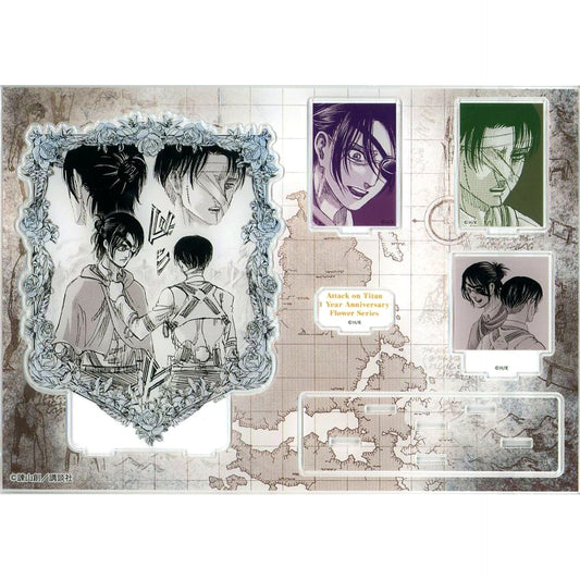Levi Ackerman & Hange Zoe Attack on Titan Memory Collection Diorama Acrylic Stand Oaths and Promises [USED]