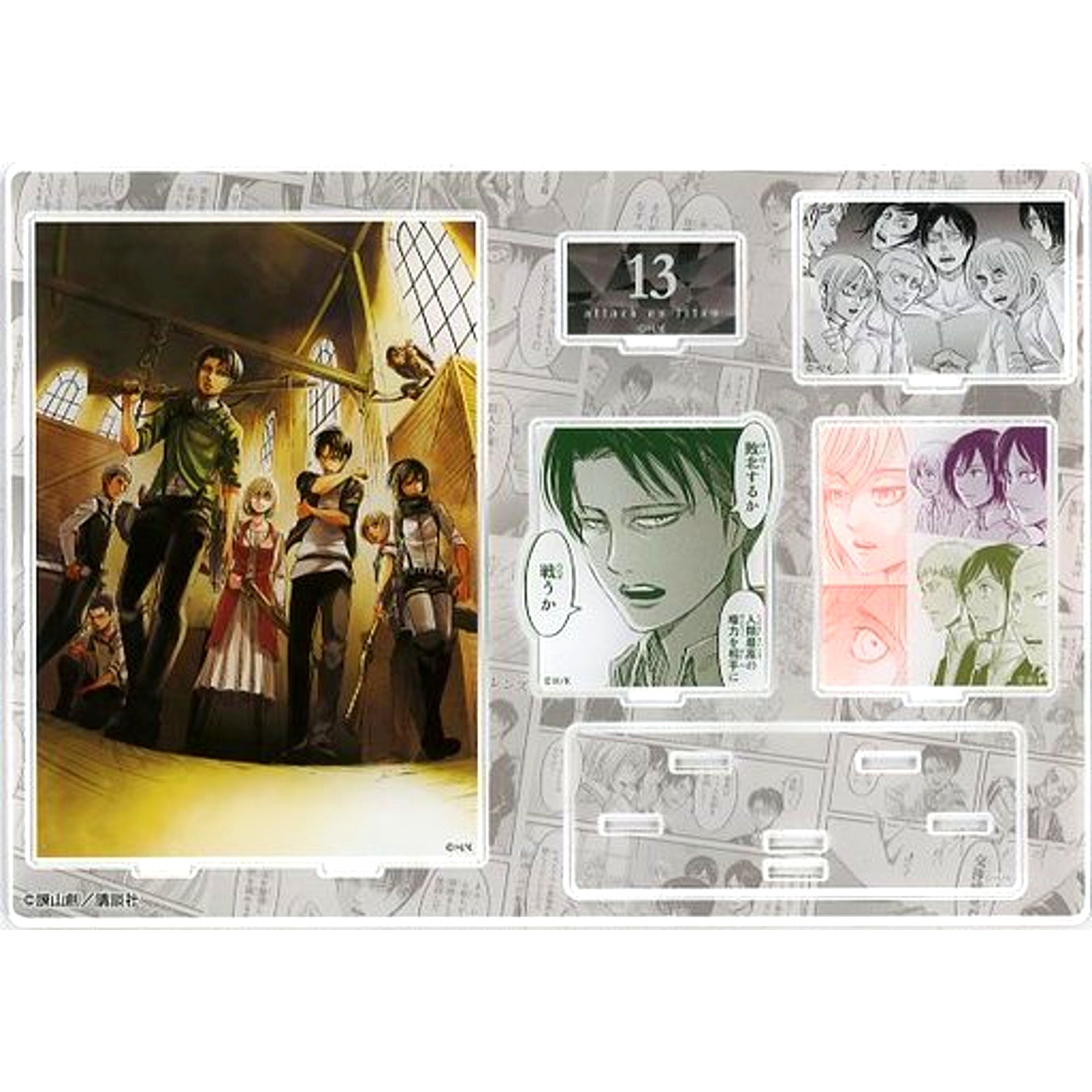 Vol 13 Memory Collection Attack on Titan Diorama Acrylic Stand Smoke Signal [USED]