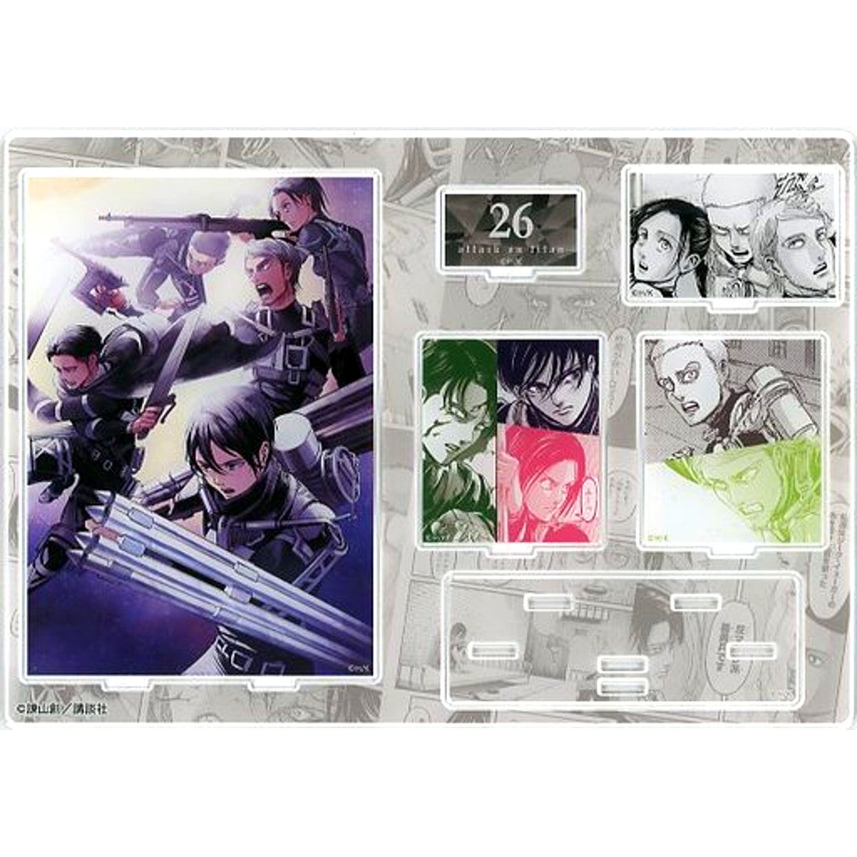 Vol. 26 Attack on Titan Memory Collection Diorama Acrylic Stand Assault [USED]