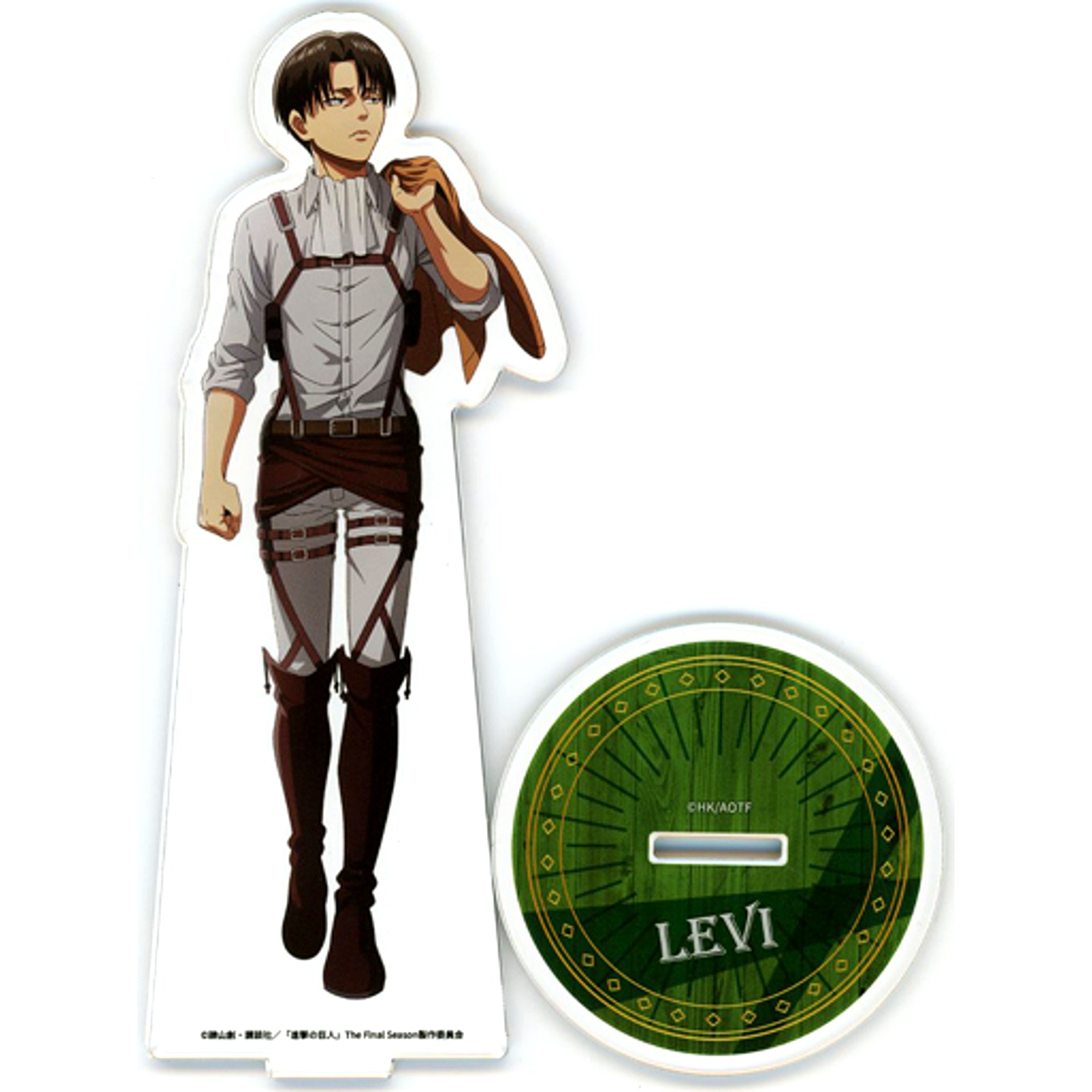 Levi Ackerman C-4 Prize Big Acrylic Stand DMM Scratch! Attack on Titan After Survey Corps Training [USED]
