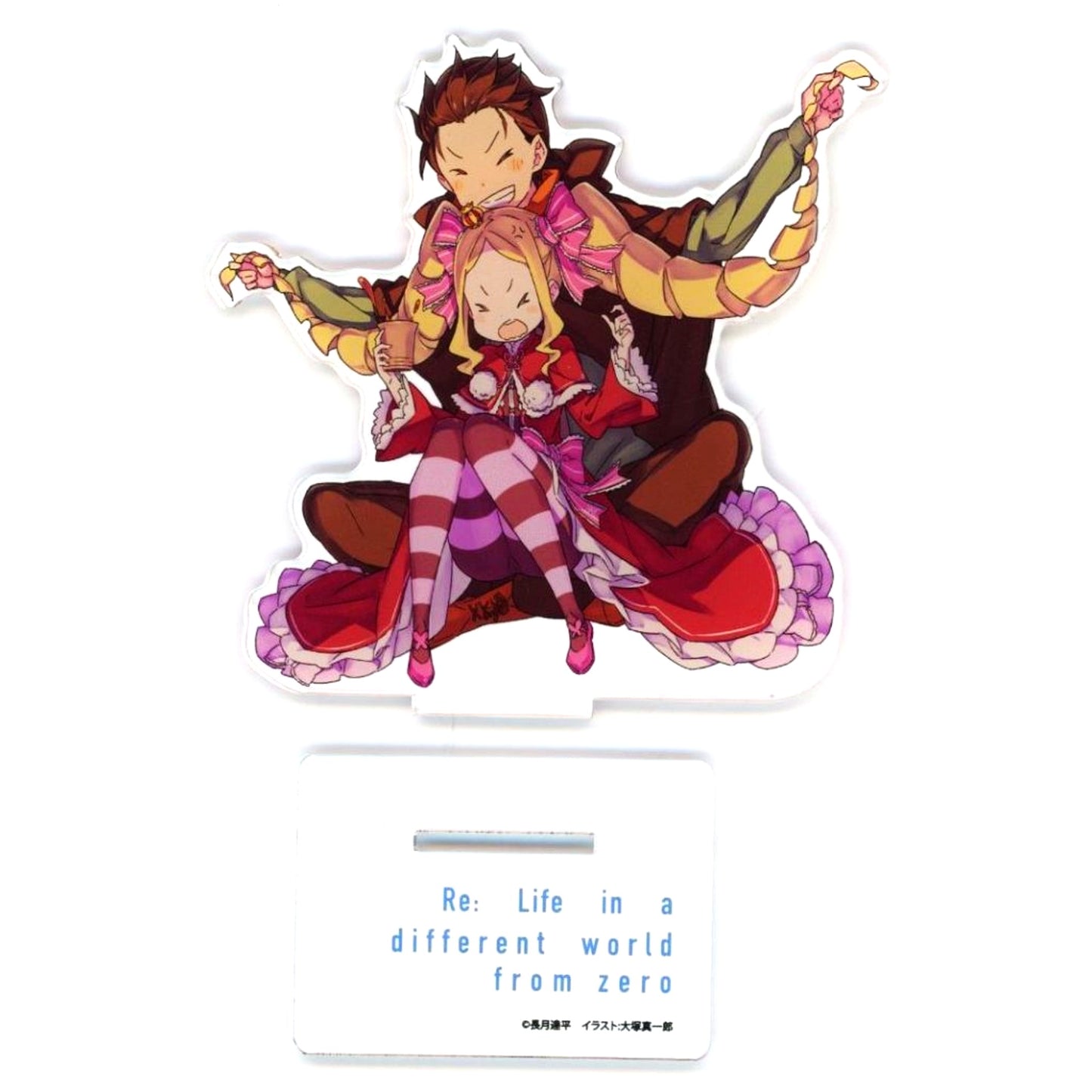 Beatrice & Subaru Natsuki Single Item Original Acrylic Stand Light Novel Re:Zero - Starting Life in Another World Vol. 34 Gamers Limited Edition Bonus [USED]