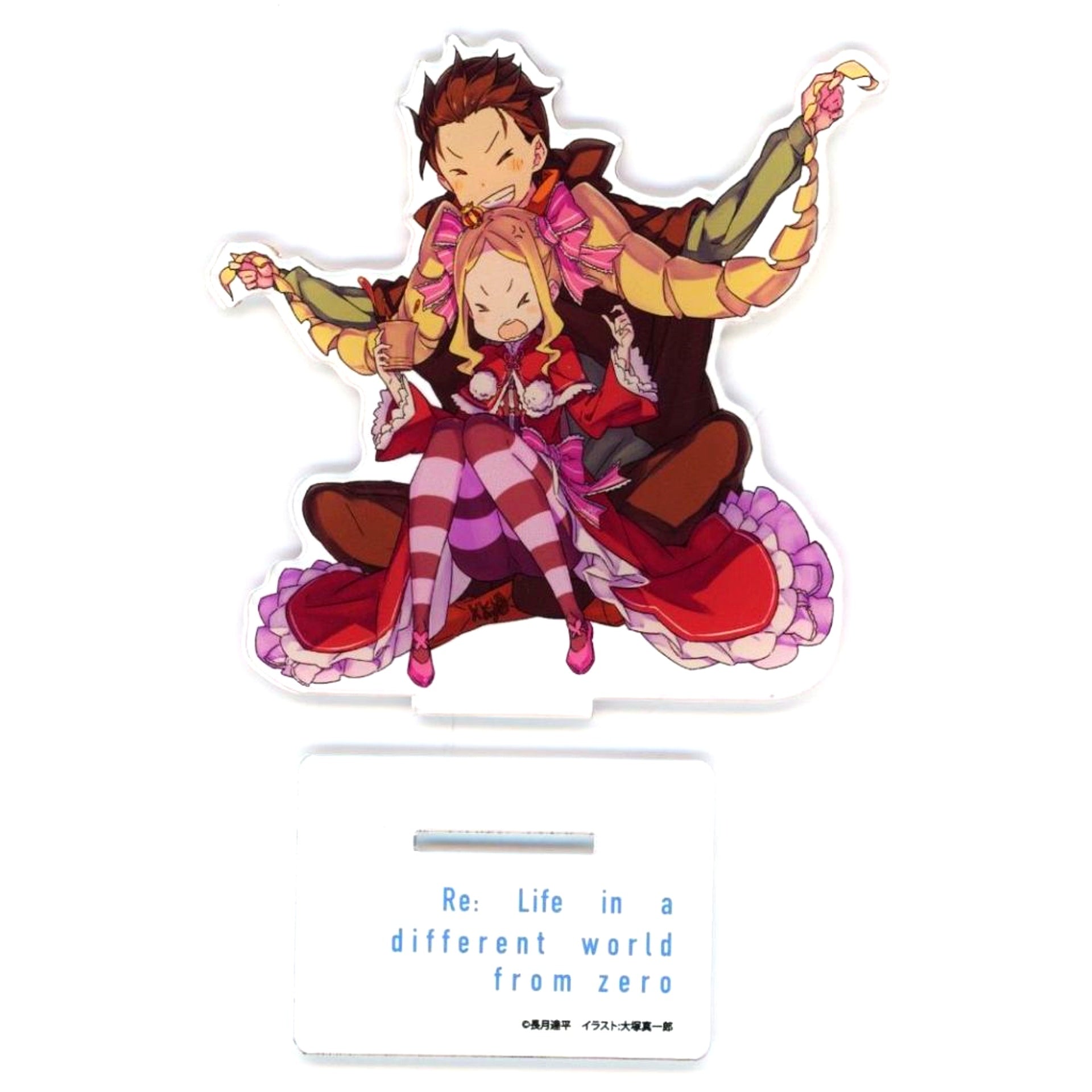 Beatrice & Subaru Natsuki Single Item Original Acrylic Stand Light Novel Re:Zero - Starting Life in Another World Vol. 34 Gamers Limited Edition Bonus [USED]