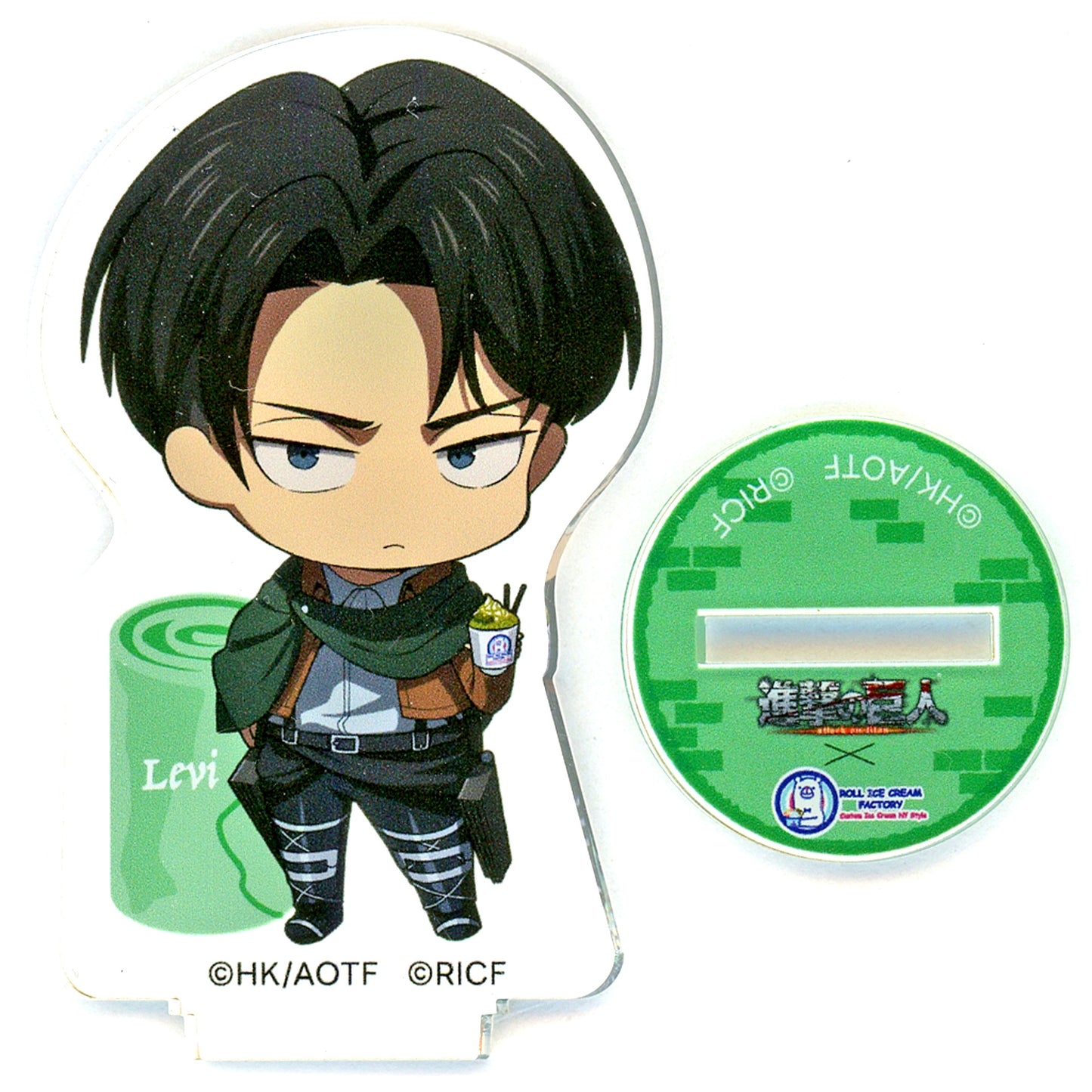 Levi Ackerman Attack on Titan Roll Ice Cream Factory Trading Acrylic Stand [USED]