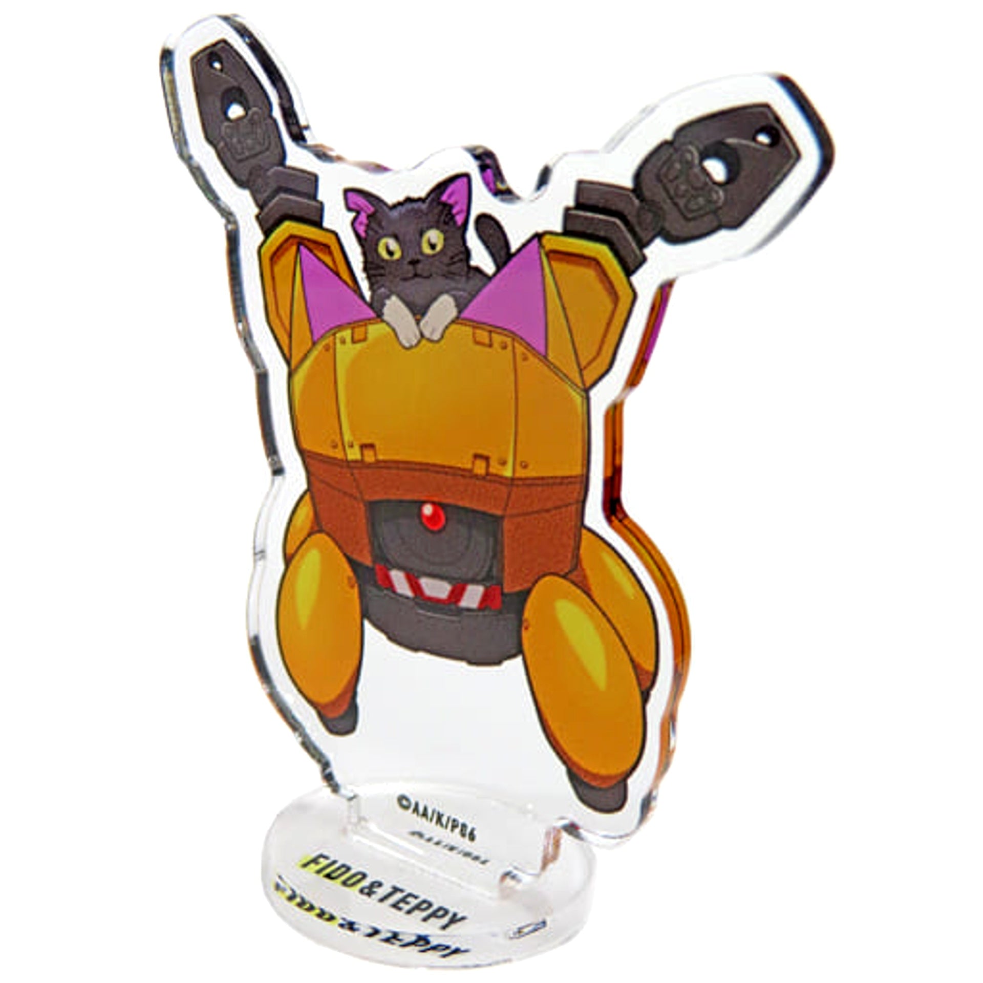 86 Fido Terumopyurai Chibi Chara Acrylic Stand Charadori!! Blanc Limited Acrylic Stands [USED]